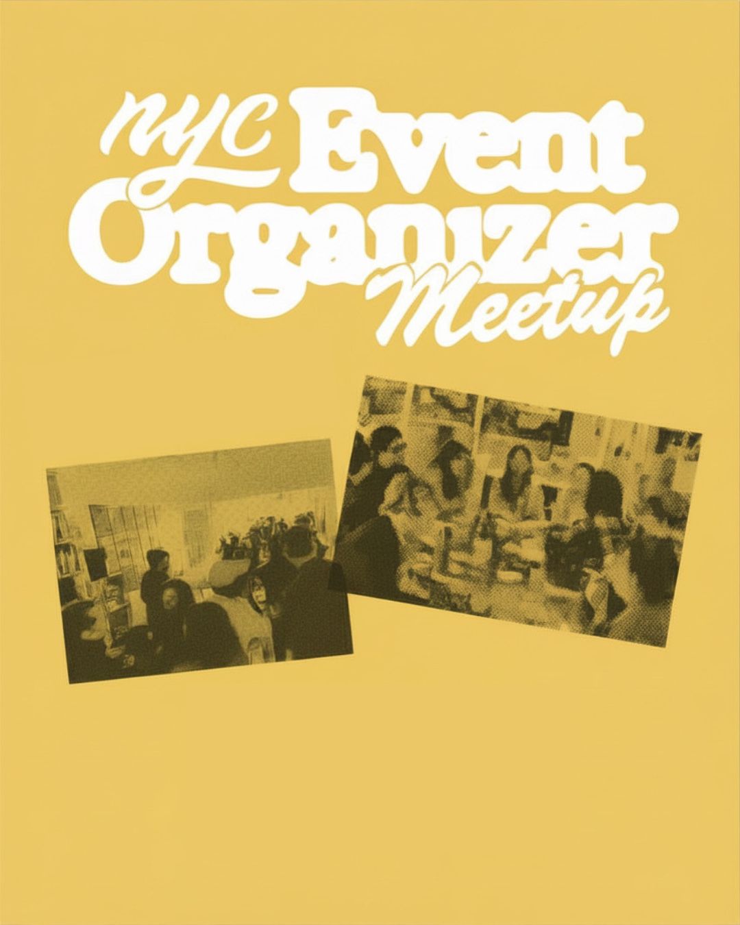 Official poster for the August 2026 NYC Event Organizers Meetup at Prime Produce